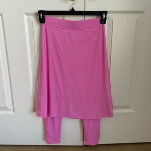 Pink athletic skirt